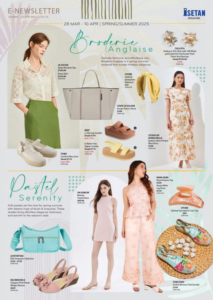 Isetan Singapore Spring Launch Sale (28 March – 10 April 2025) – Exclusive Fashion, Beauty & Lifestyle Discounts!