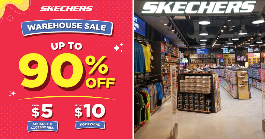 Skechers Warehouse Sale Singapore 2025 | Up to 90% OFF Footwear, Apparel & Accessories at Ubi HQ!