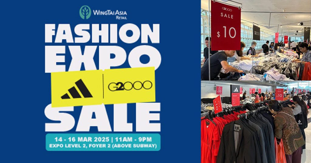 Wing Tai Retail Fashion Expo Sale: Up to 60% Off From 18-20 April 2025